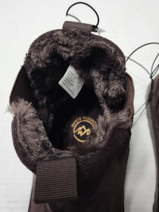 New White Mountain Isleworth Dark Brown Boot - Faux Suede & Fur - Size 10 main image 5